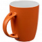 Кружка с ложкой Cheer Up ver.2, оранжевая с логотипом в Москве заказать по выгодной цене в кибермаркете AvroraStore