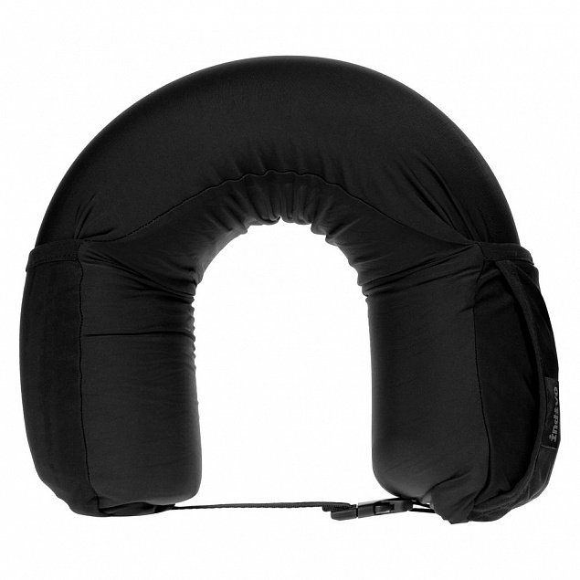 Дорожная подушка supSleep, черная с логотипом в Москве заказать по выгодной цене в кибермаркете AvroraStore