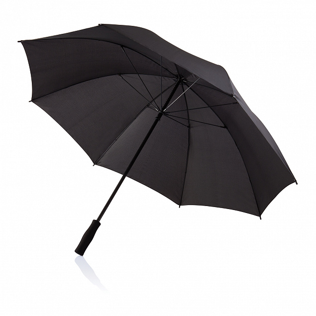 Зонт-трость антишторм  Deluxe 30", черный с логотипом в Москве заказать по выгодной цене в кибермаркете AvroraStore