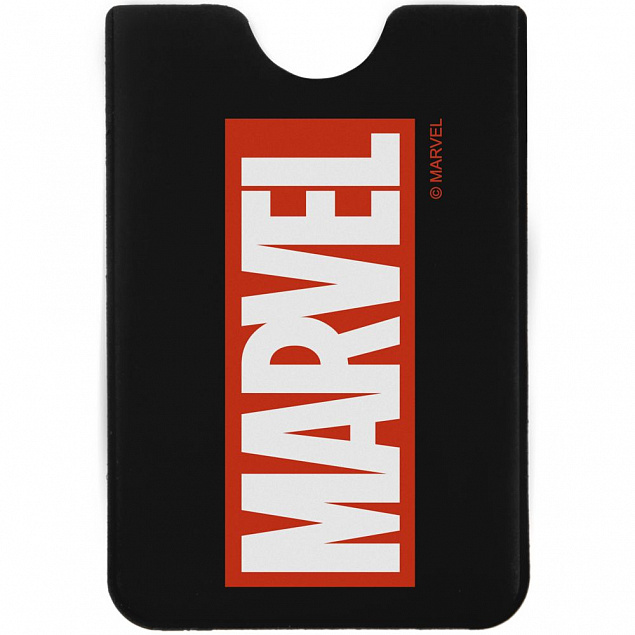 Чехол для карточки Marvel, черный с логотипом в Москве заказать по выгодной цене в кибермаркете AvroraStore