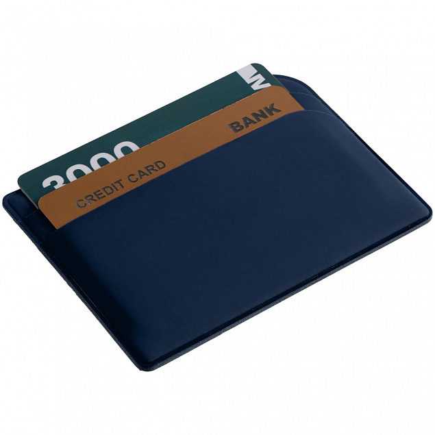 Чехол для карточек Dorset, синий с логотипом в Москве заказать по выгодной цене в кибермаркете AvroraStore
