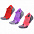 Набор из 3 пар спортивных женских носков Monterno Sport, фиолетовый, зеленый и оранжевый с логотипом в Москве заказать по выгодной цене в кибермаркете AvroraStore