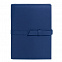 Ежедневник-портфолио River, синий, эко-кожа, недатированный кремовый блок, подарочная коробка с логотипом в Москве заказать по выгодной цене в кибермаркете AvroraStore