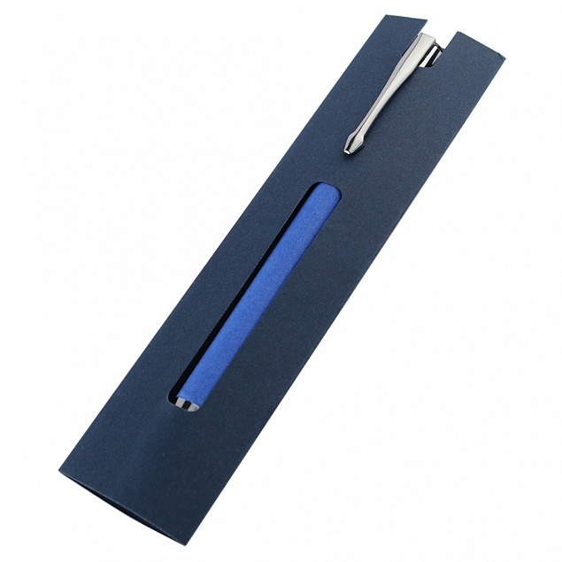 Чехол для ручки &quot;Каплан&quot;, синий с логотипом в Москве заказать по выгодной цене в кибермаркете AvroraStore