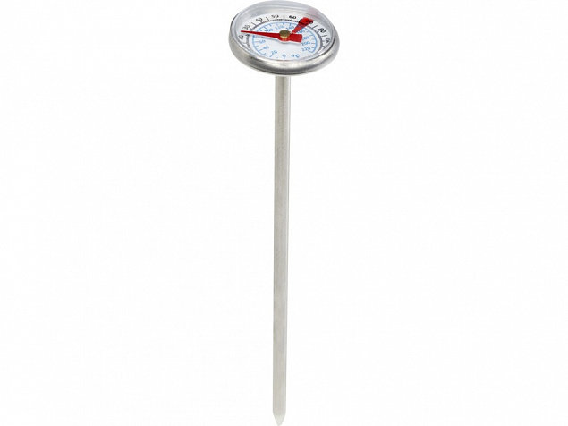 Met Термометр для барбекю, серебристый с логотипом в Москве заказать по выгодной цене в кибермаркете AvroraStore