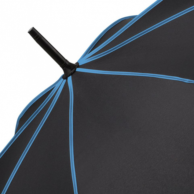 Зонт-трость Seam, голубой с логотипом в Москве заказать по выгодной цене в кибермаркете AvroraStore