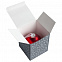 Елочный шар «Скандинавский узор», 8 см, красный с логотипом в Москве заказать по выгодной цене в кибермаркете AvroraStore