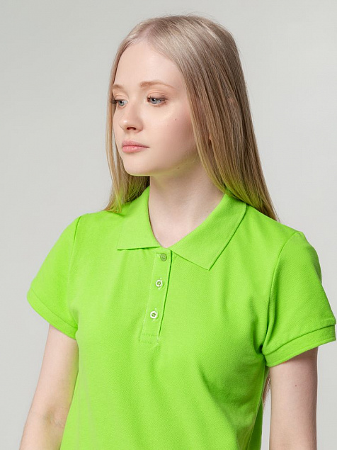 Рубашка поло женская Virma Lady, зеленое яблоко с логотипом в Москве заказать по выгодной цене в кибермаркете AvroraStore