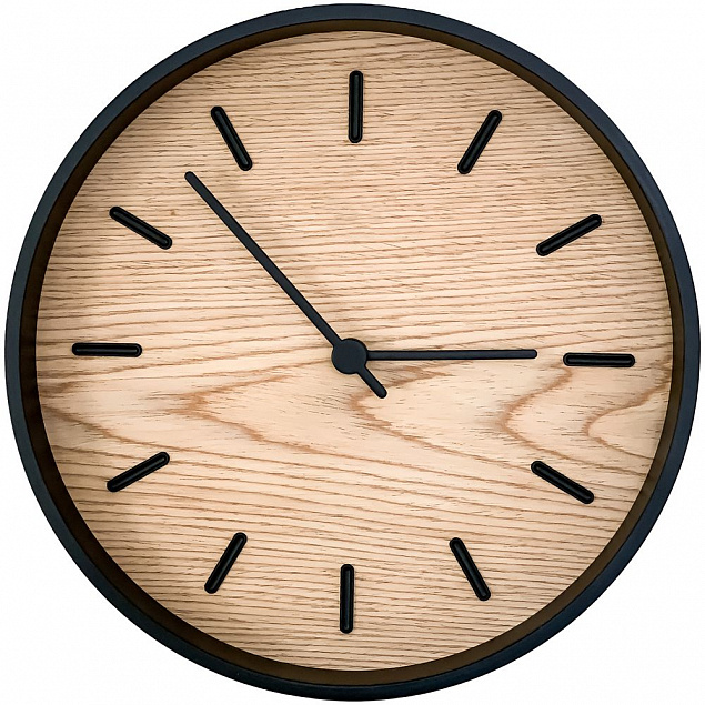 Часы настенные Kiko, дуб с логотипом в Москве заказать по выгодной цене в кибермаркете AvroraStore