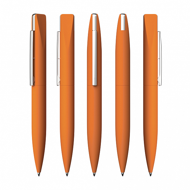 Ручка шариковая "Callisto" с флеш-картой 16Gb, оранжевый, покрытие soft touch с логотипом в Москве заказать по выгодной цене в кибермаркете AvroraStore