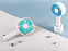 Портативный вентилятор Rombica FLOW Handy Fan I White с логотипом в Москве заказать по выгодной цене в кибермаркете AvroraStore