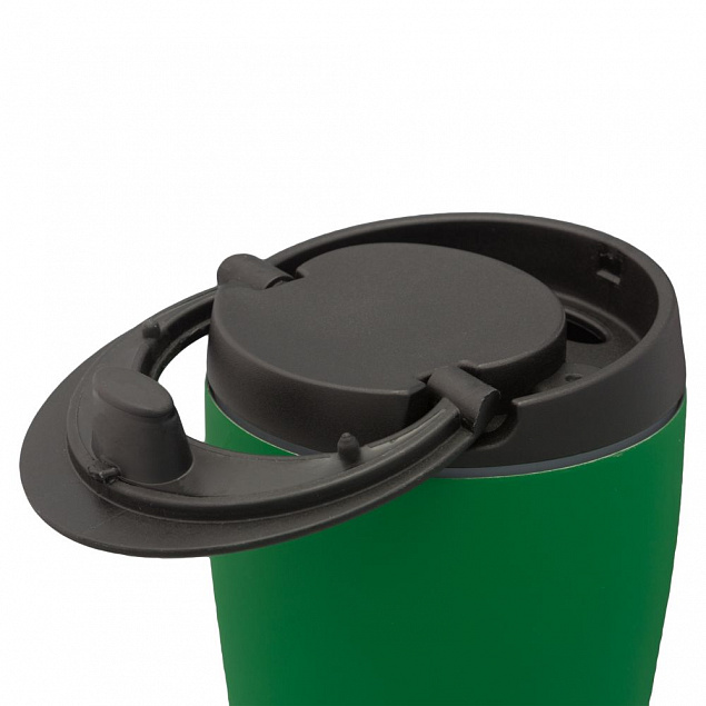 Термостакан Bucks, вакуумный, зеленый с логотипом в Москве заказать по выгодной цене в кибермаркете AvroraStore