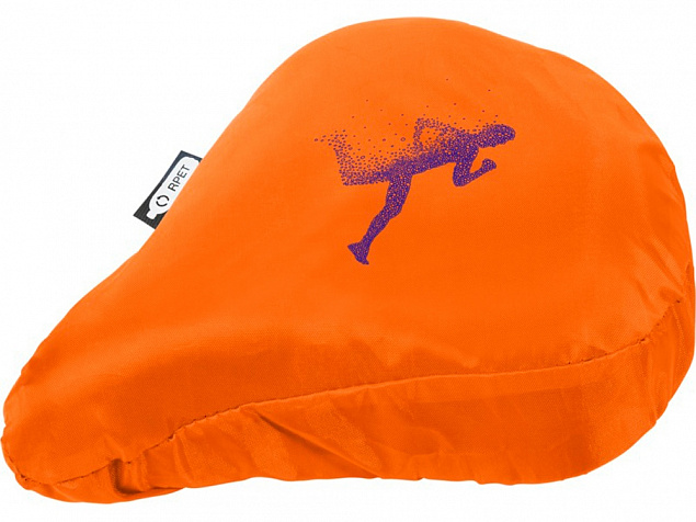 Водонепроницаемый чехол для велосипедного седла из переработанного ПЭТ Jesse, оранжевый с логотипом в Москве заказать по выгодной цене в кибермаркете AvroraStore