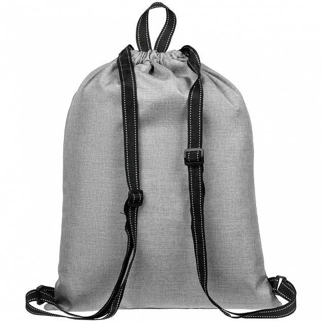 Рюкзак-мешок Melango, серый с логотипом в Москве заказать по выгодной цене в кибермаркете AvroraStore