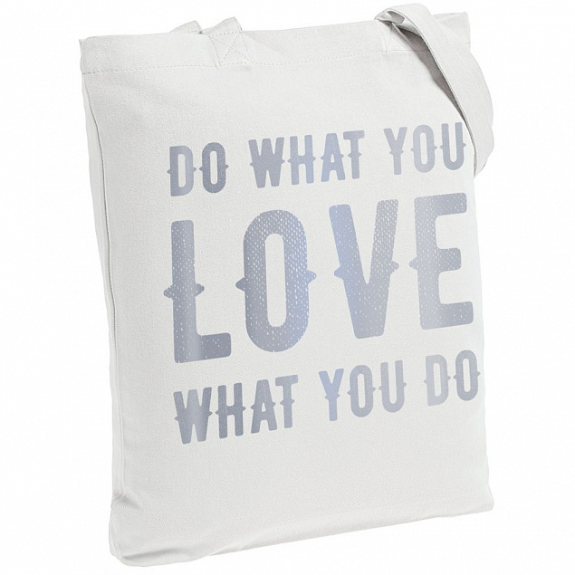 Холщовая сумка Do Love, молочно-белая с логотипом в Москве заказать по выгодной цене в кибермаркете AvroraStore