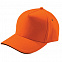 Бейсболка Unit Сlassic, оранжевая с черным кантом с логотипом в Москве заказать по выгодной цене в кибермаркете AvroraStore