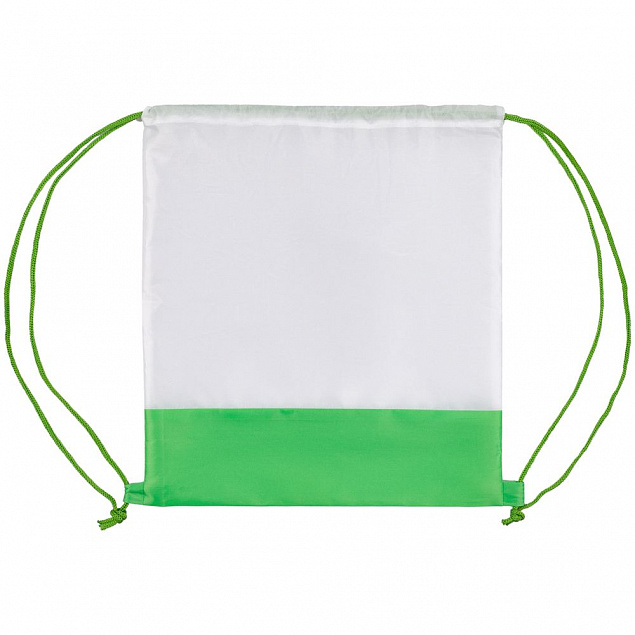 Рюкзак детский Classna, белый с зеленым с логотипом в Москве заказать по выгодной цене в кибермаркете AvroraStore