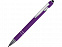 Ручка металлическая soft-touch шариковая со стилусом Sway, фиолетовый/серебристый с логотипом в Москве заказать по выгодной цене в кибермаркете AvroraStore