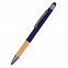 Ручка металлическая Сайрис софт-тач, синяя с логотипом в Москве заказать по выгодной цене в кибермаркете AvroraStore