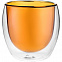 Стакан с двойными стенками Glass Bubble, желтый с логотипом в Москве заказать по выгодной цене в кибермаркете AvroraStore
