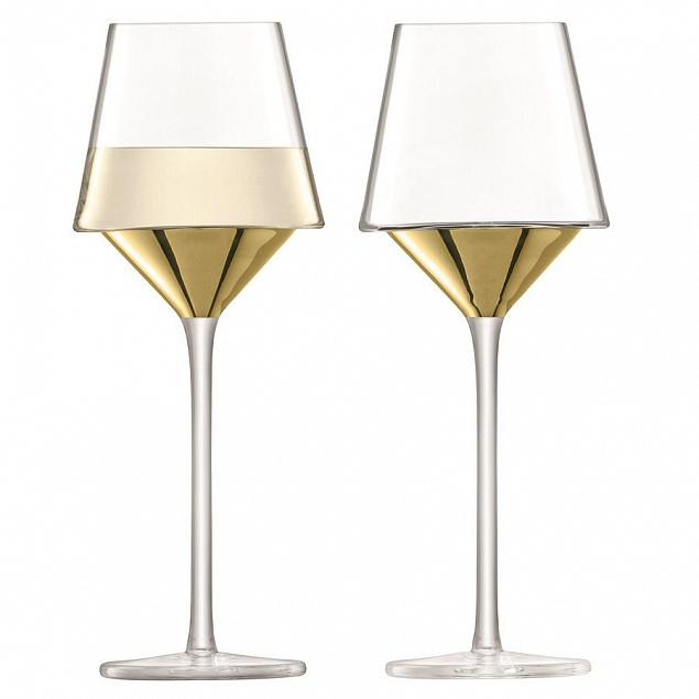 Набор бокалов для вина Space, золотистый с логотипом в Москве заказать по выгодной цене в кибермаркете AvroraStore