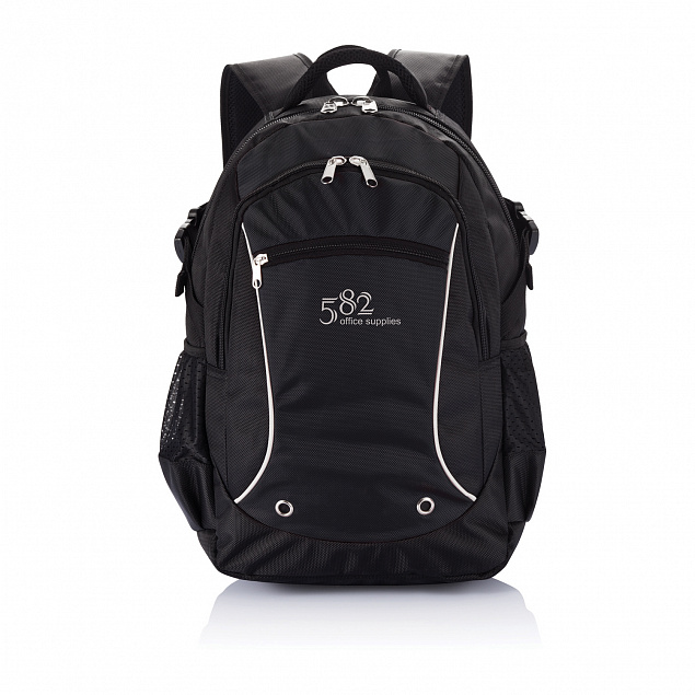 Рюкзак для ноутбука Denver, черный с логотипом в Москве заказать по выгодной цене в кибермаркете AvroraStore