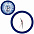 Часы настенные "ПРОМО" разборные ; синий, D28,5 см; пластик с логотипом в Москве заказать по выгодной цене в кибермаркете AvroraStore